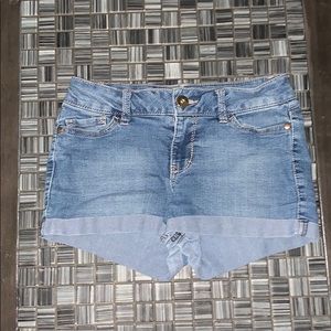 Blue jean shorts